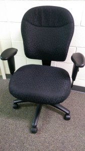 My used office chair that was bought at auction for 1/20 of the retail cost.